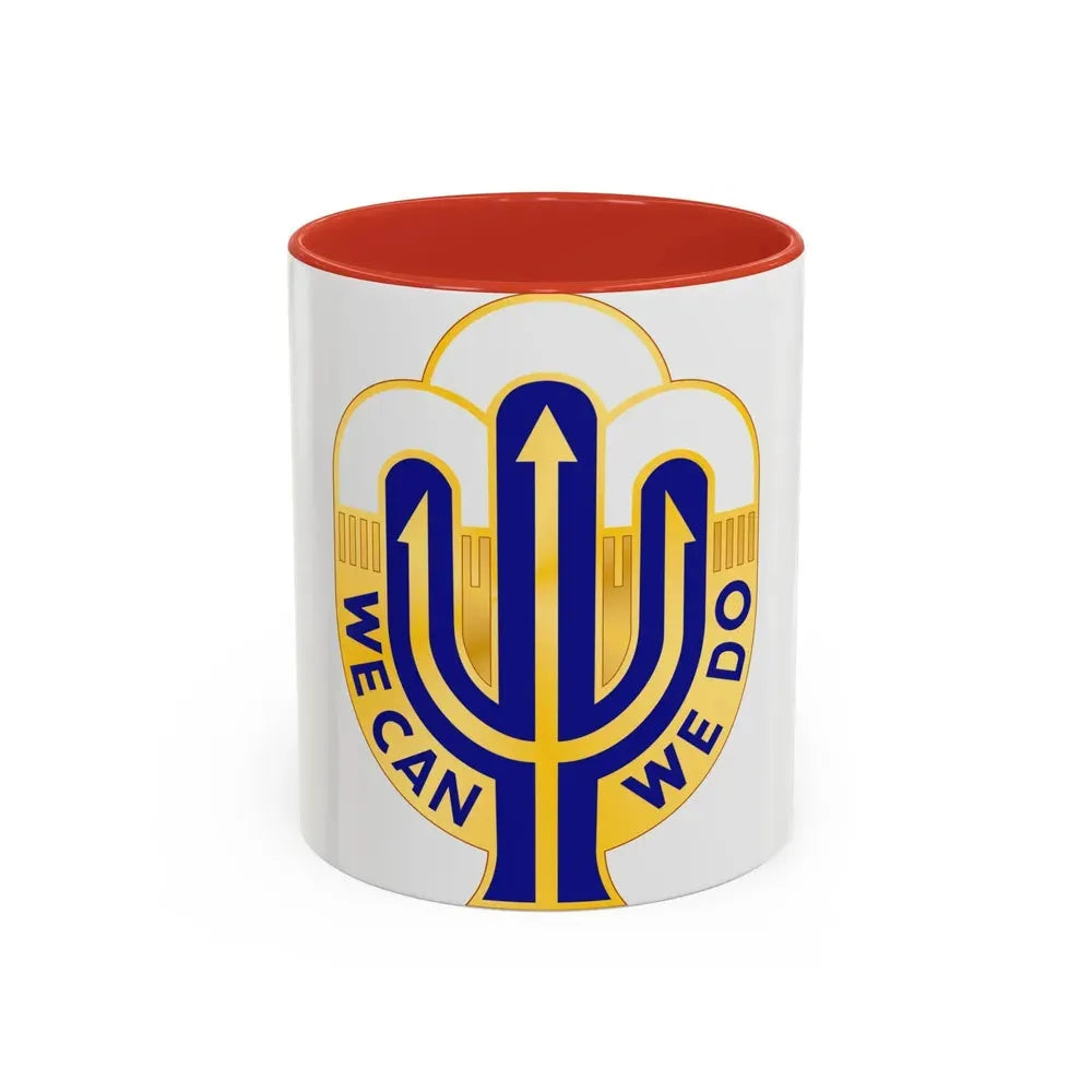 158 Maneuver Enhancement Brigade 2 (U.S. Army) Accent Coffee Mug 11oz Red - Go Mug Yourself
