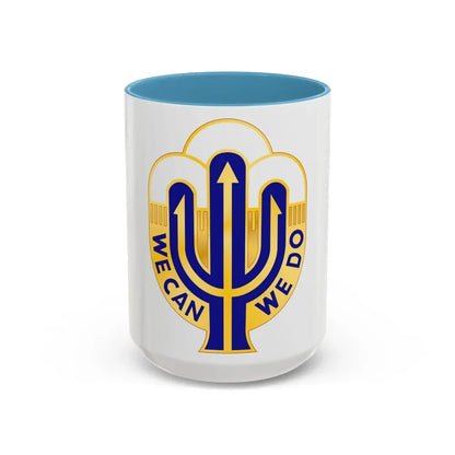 158 Maneuver Enhancement Brigade 2 (U.S. Army) Accent Coffee Mug 15oz Light Blue - Go Mug Yourself