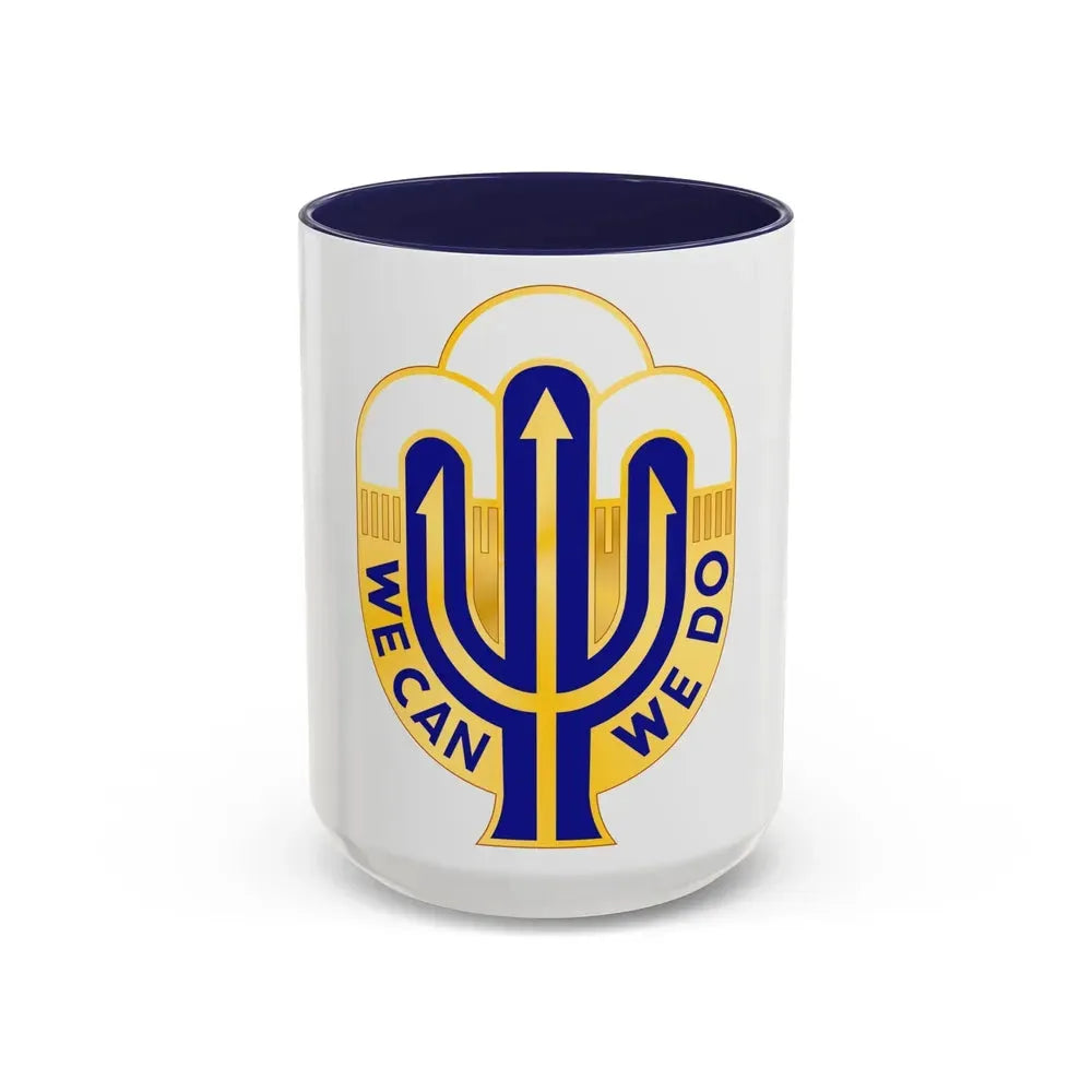158 Maneuver Enhancement Brigade 2 (U.S. Army) Accent Coffee Mug 15oz Navy - Go Mug Yourself