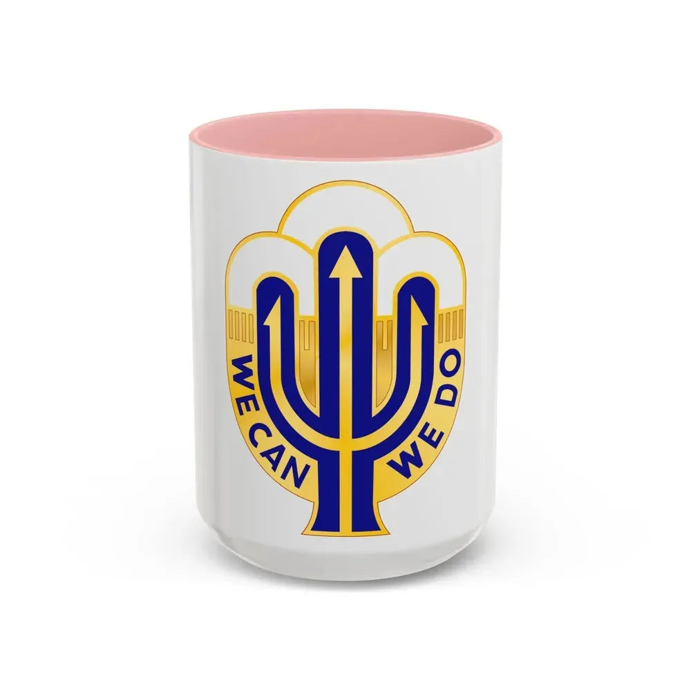 158 Maneuver Enhancement Brigade 2 (U.S. Army) Accent Coffee Mug 15oz Pink - Go Mug Yourself