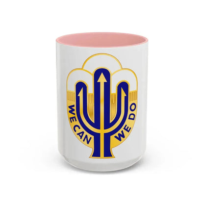 158 Maneuver Enhancement Brigade 2 (U.S. Army) Accent Coffee Mug 15oz Pink - Go Mug Yourself