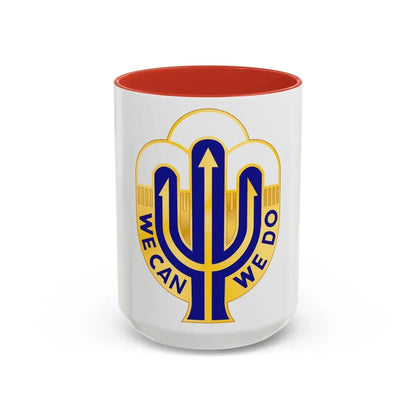 158 Maneuver Enhancement Brigade 2 (U.S. Army) Accent Coffee Mug 15oz Red - Go Mug Yourself