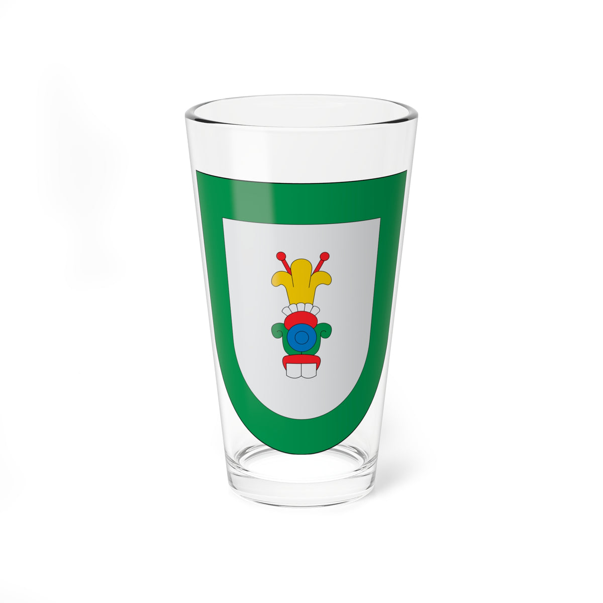 Escudo Xochitlán de Vicente Suárez (Mexico) (Coat of Arms) Pint Glass 16oz