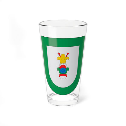 Escudo Xochitlán de Vicente Suárez (Mexico) (Coat of Arms) Pint Glass 16oz
