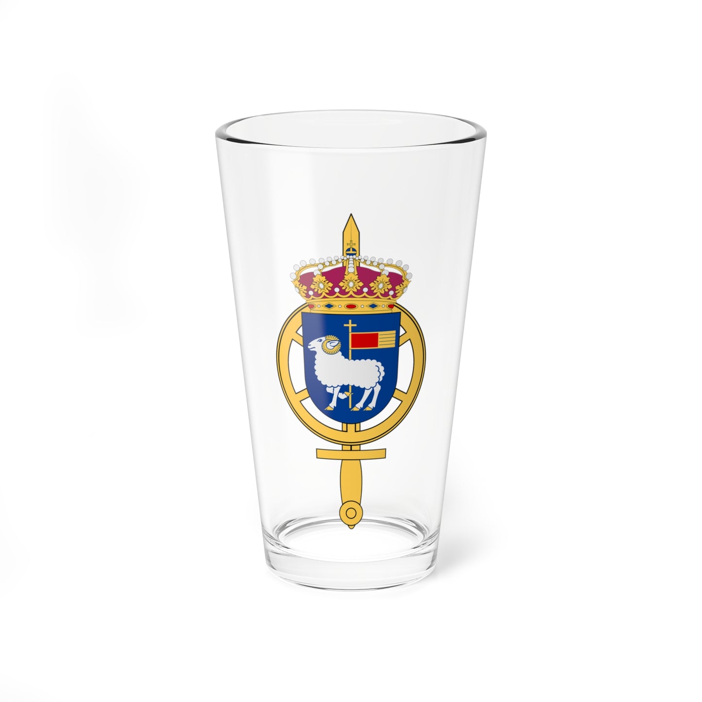 Underhållsgrupp Gotland vapen (Sweden) (Coat of Arms) Pint Glass 16oz