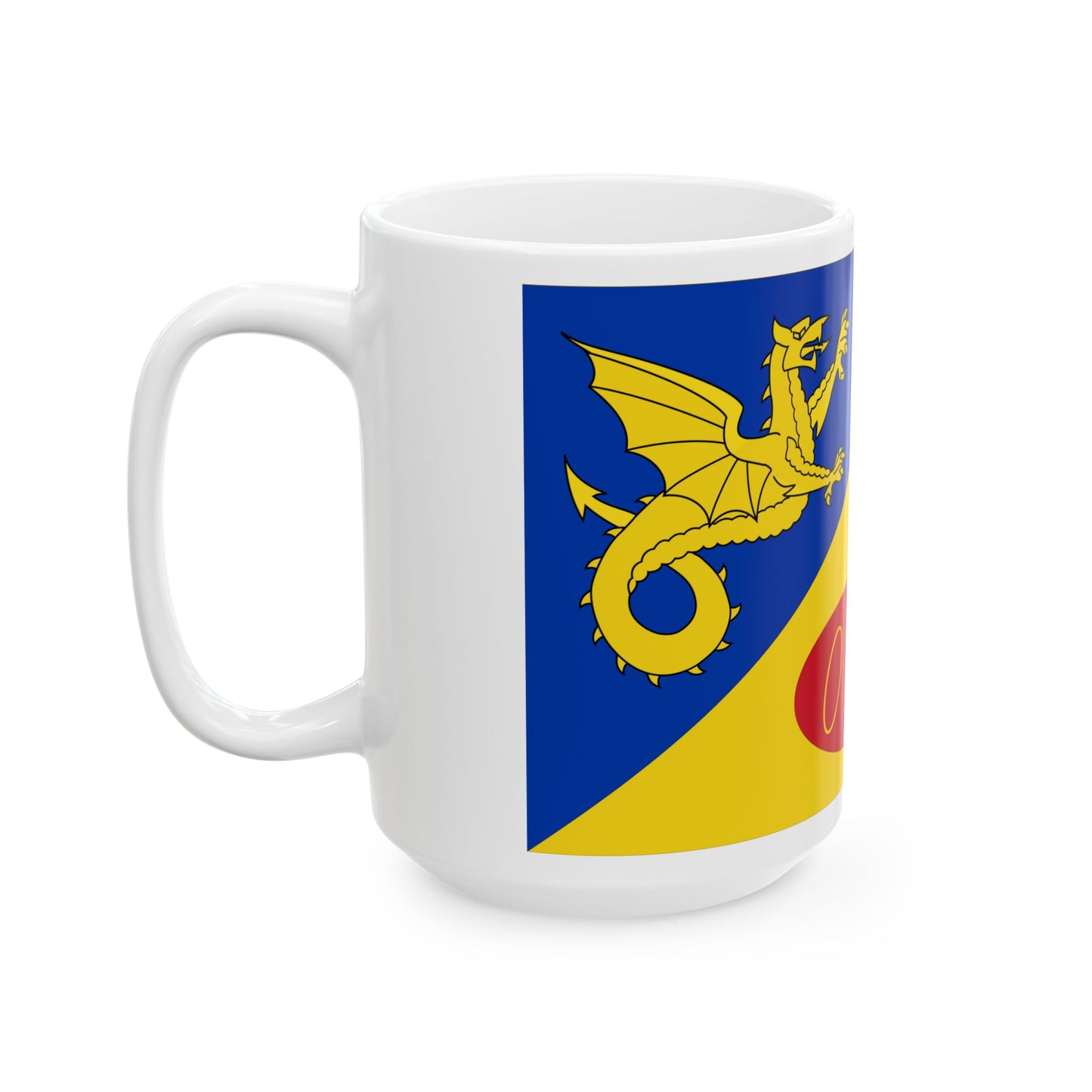 Drapeau de Craig y Dorth Royaume-Uni - Tasse à café blanche