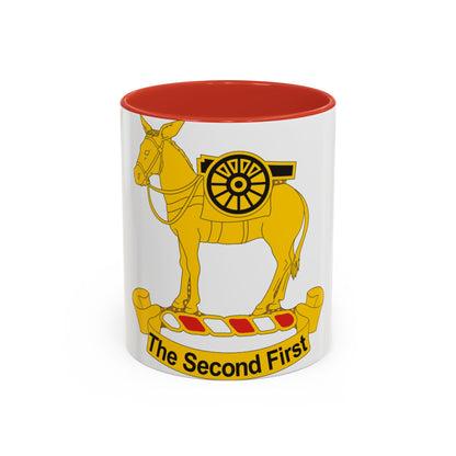 2nd Field Artillery Regiment (U.S. Army) Accent Coffee Mug