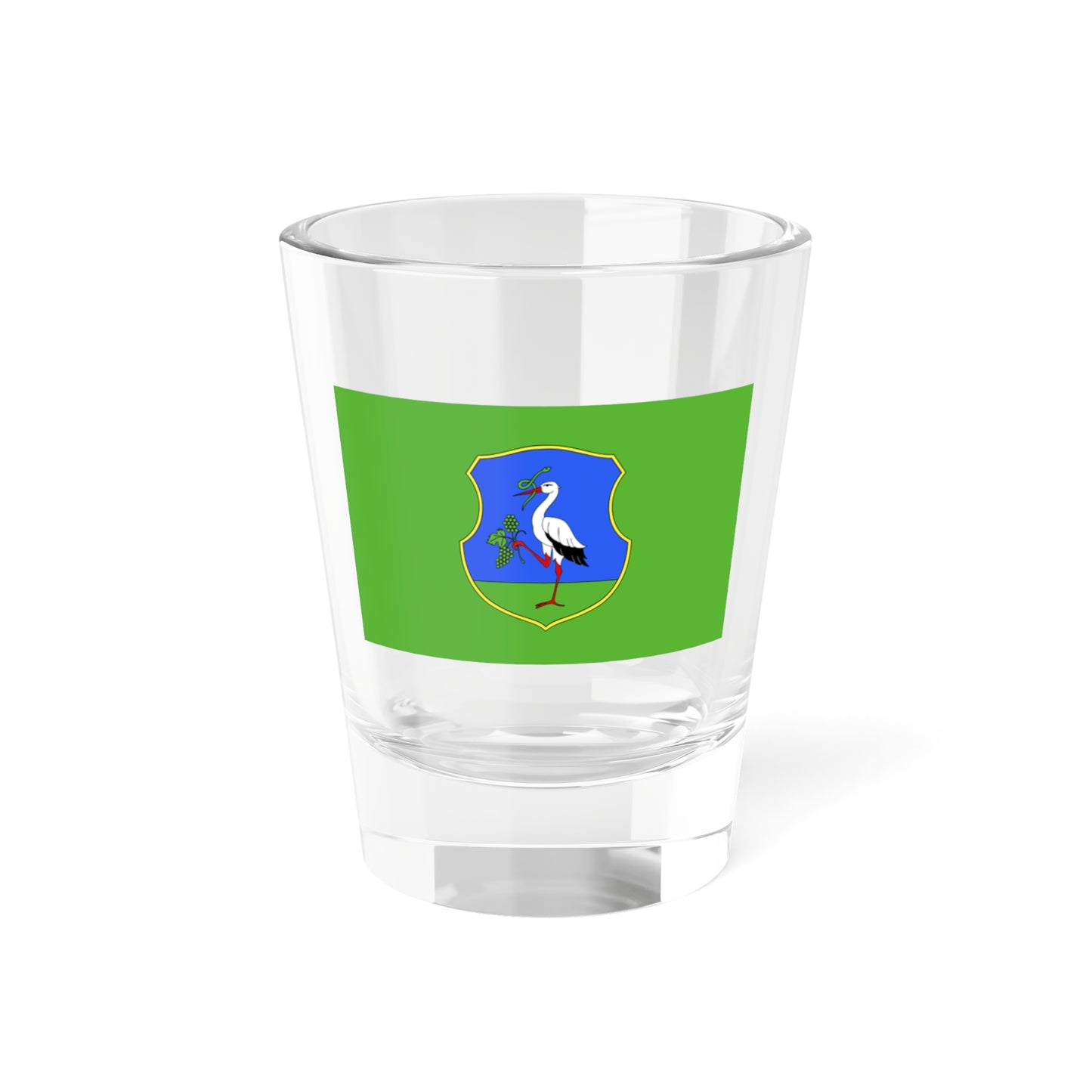 Flag of Heves County Hungary - Shot Glass 1.5oz