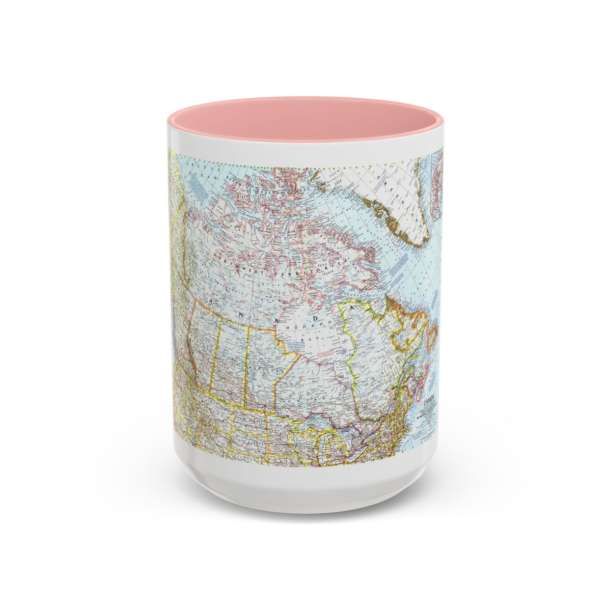 Canada (1961) (Map) Accent Coffee Mug