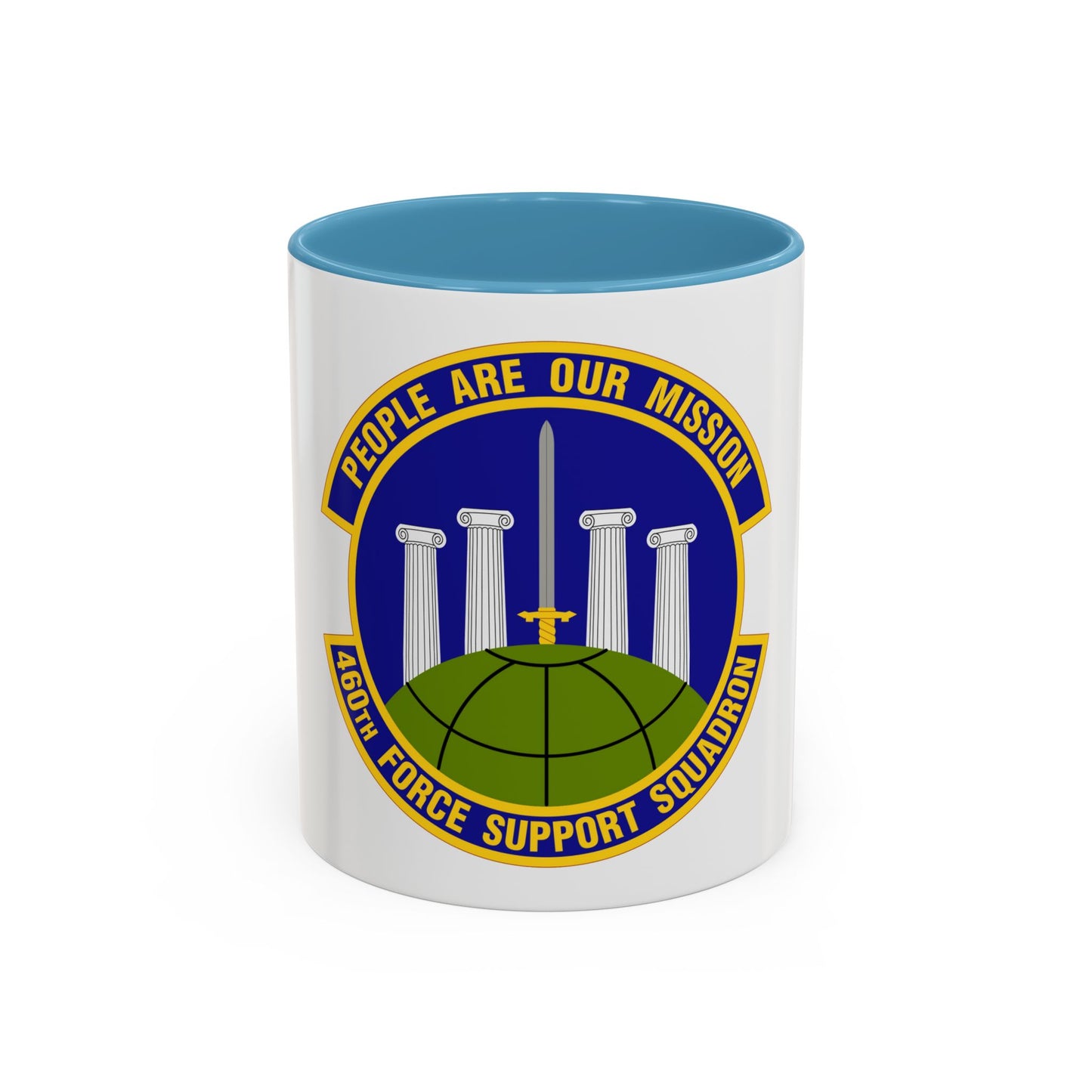 460 Force Support Squadron AFSPC (U.S. Air Force) Accent Coffee Mug