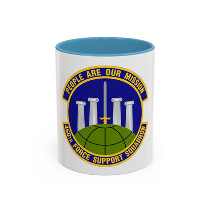 460 Force Support Squadron AFSPC (U.S. Air Force) Accent Coffee Mug