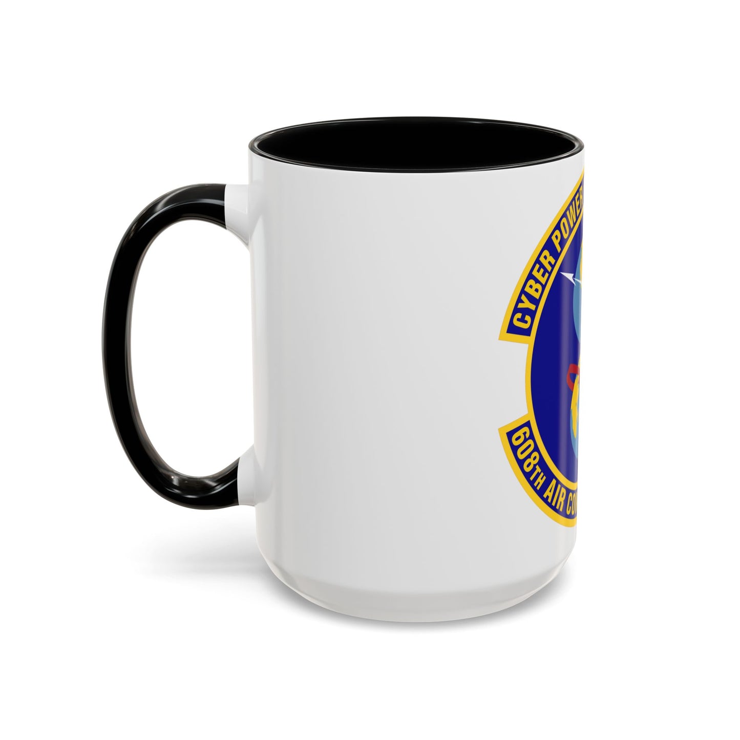 608th Air Communications Squadron (U.S. Air Force) Accent Coffee Mug