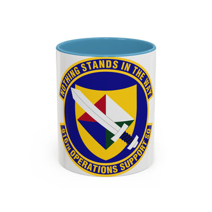 916th Operations Support Squadron (U.S. Air Force) Accent Coffee Mug