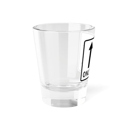 MUTCD-MI R3-8d (Michigan) (Road Sign) Shot Glass 1.5oz