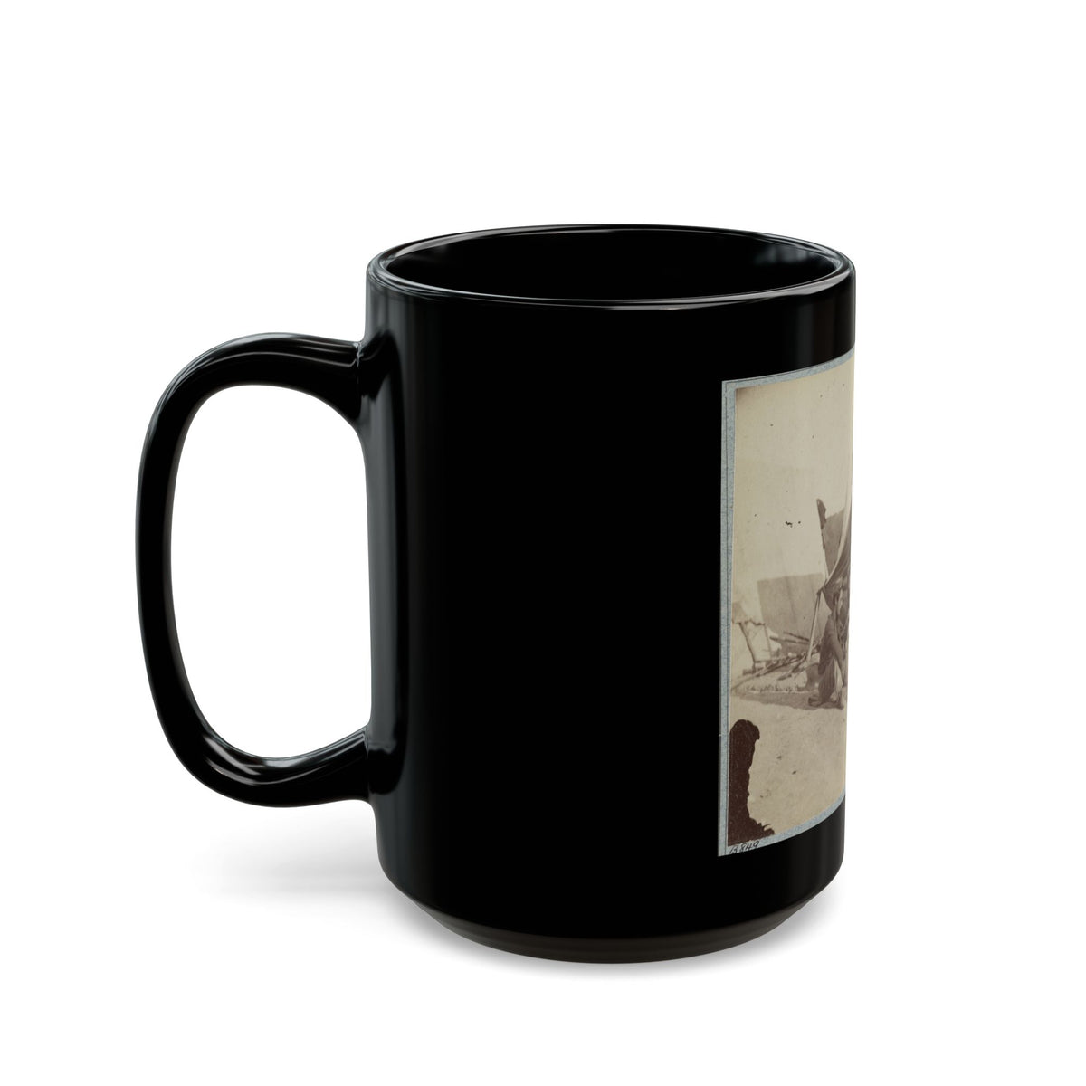 22d New York State Militia Near Harpers Ferry, Va., 1861 I.E.1862 008 (U.S. Civil War) Black Coffee Mug