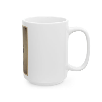 Portrait Of Union Officer Holding A Sword In His Arm (U.S. Civil War) White Coffee Mug