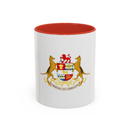 Coat of arms of Tasmania - Accent Coffee Mug
