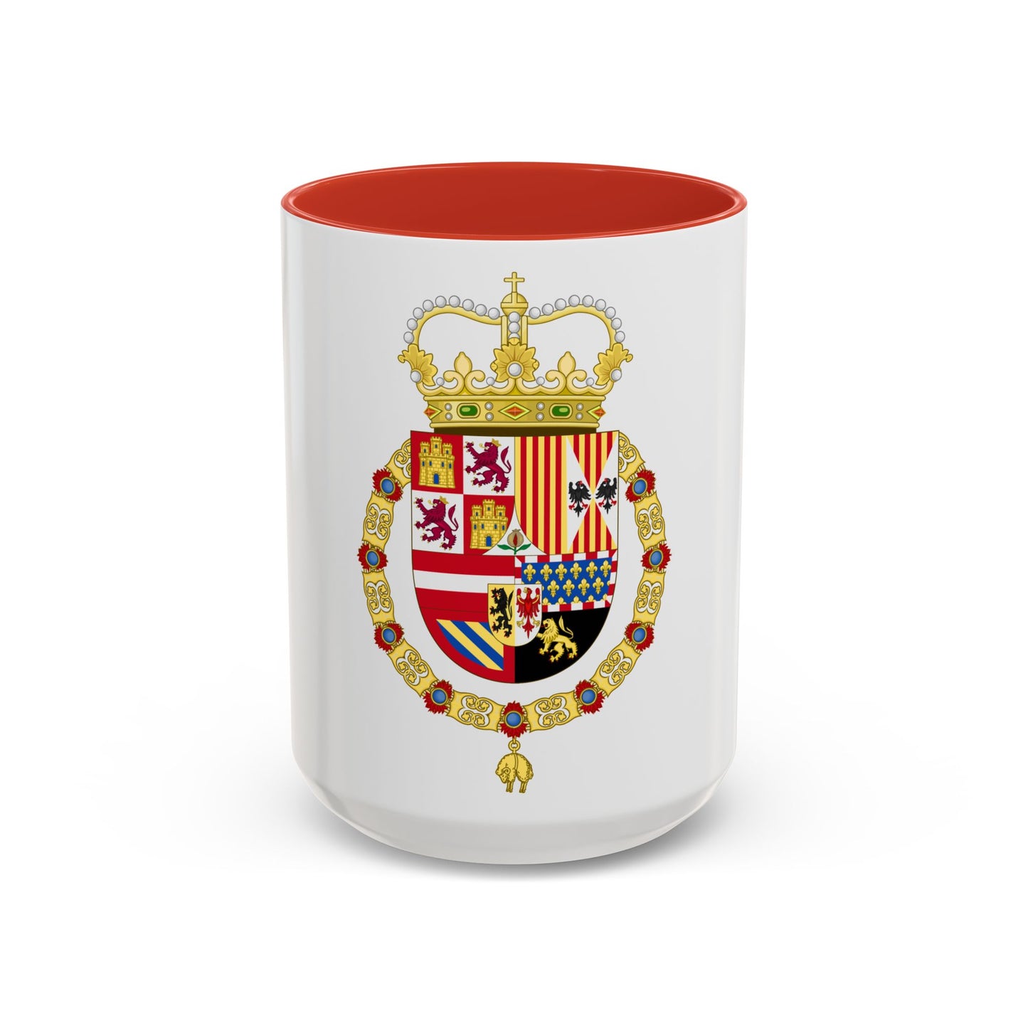 Coat of Arms of Charles II of Spain (1668-1700) - Accent Coffee Mug