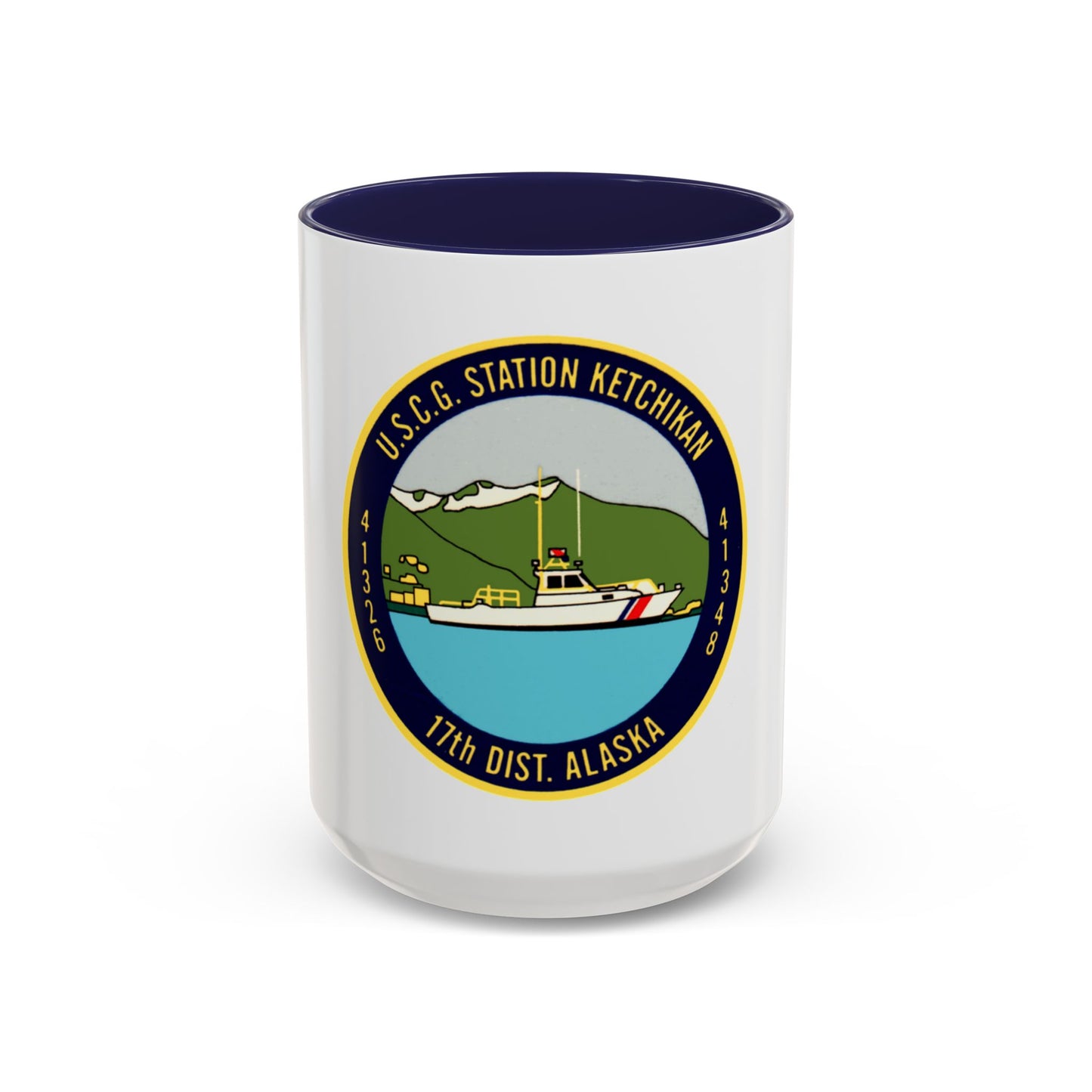 USCG Station Ketchikan 17th Dist (U.S. Coast Guard) Accent Coffee Mug