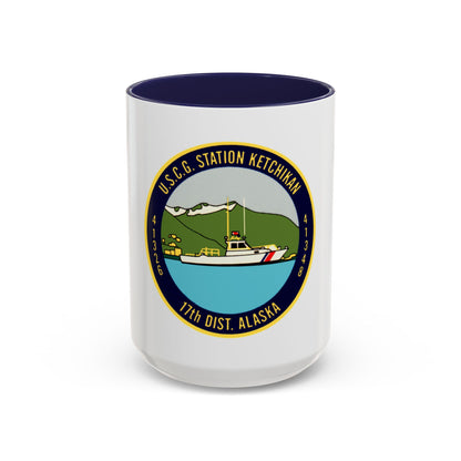 USCG Station Ketchikan 17th Dist (U.S. Coast Guard) Accent Coffee Mug
