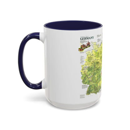 Germany - A Traveller's Map (1991) (Map) Accent Coffee Mug