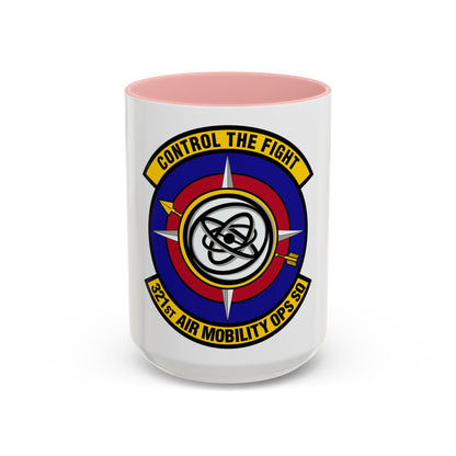 321 Air Mobility Operations Squadron (U.S. Air Force) Accent Coffee Mug