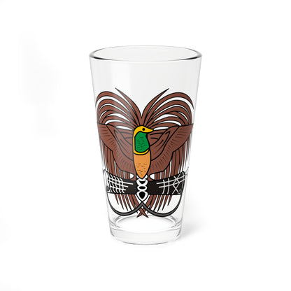 Emblem of Papua New Guinea (Guinea) (Coat of Arms) Pint Glass 16oz
