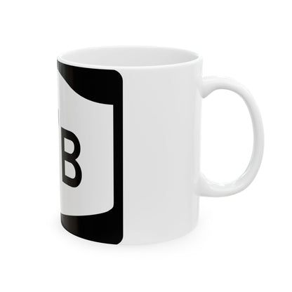 NY-17B (New York) (Road Sign) White Coffee Mug