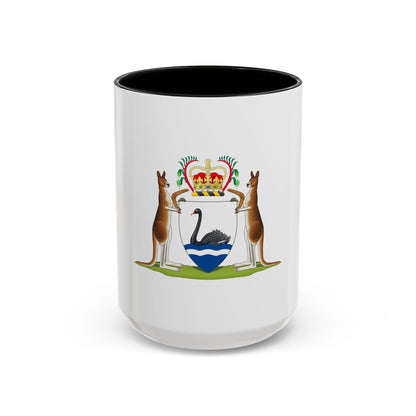 Coat of arms of Western Australia - Accent Coffee Mug