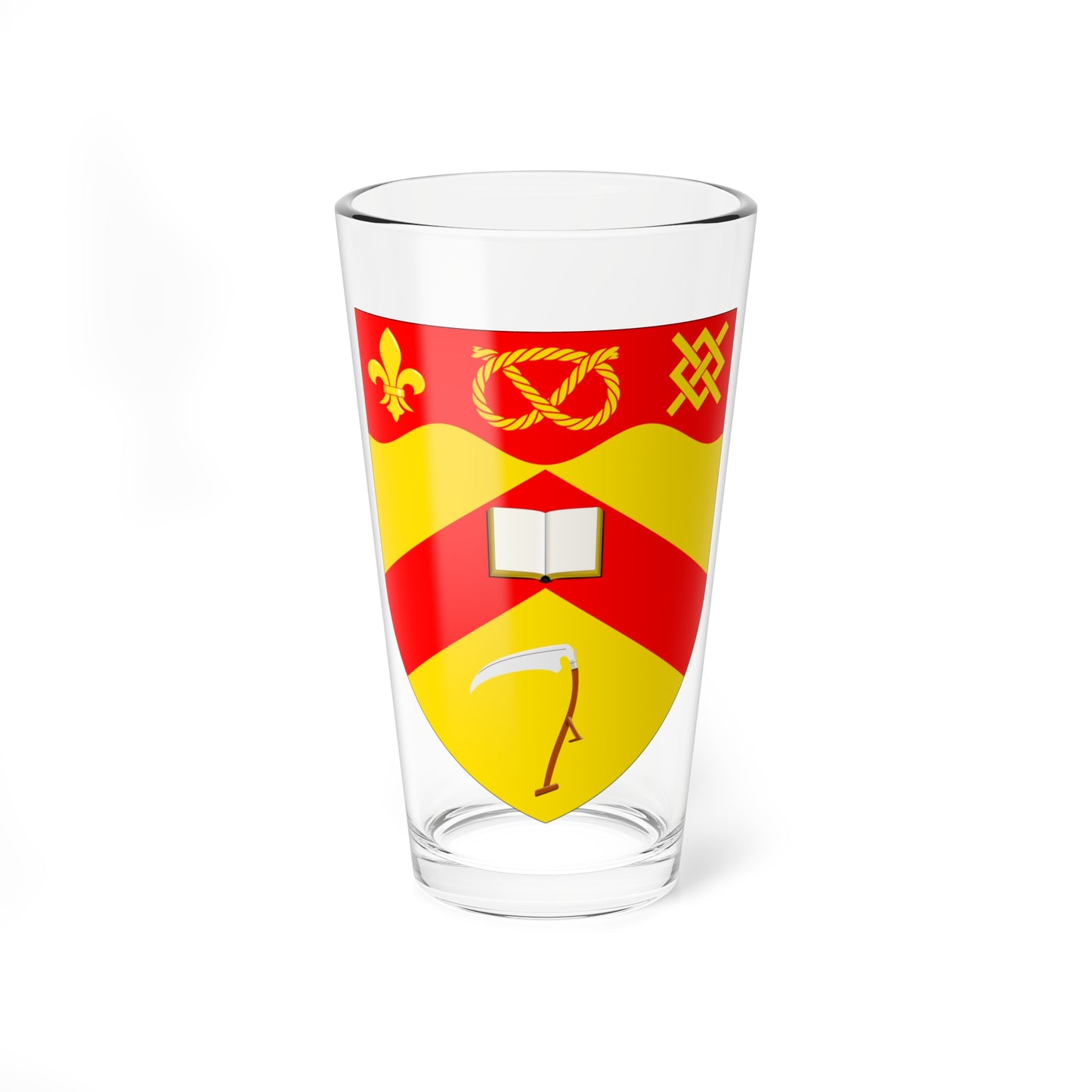 University of Keele arms (United Kingdom) (Coat of Arms) Pint Glass 16oz