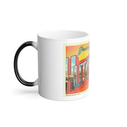 Greetings from Hutchinson Kansas (Greeting Postcards) Color Changing Mug 11oz
