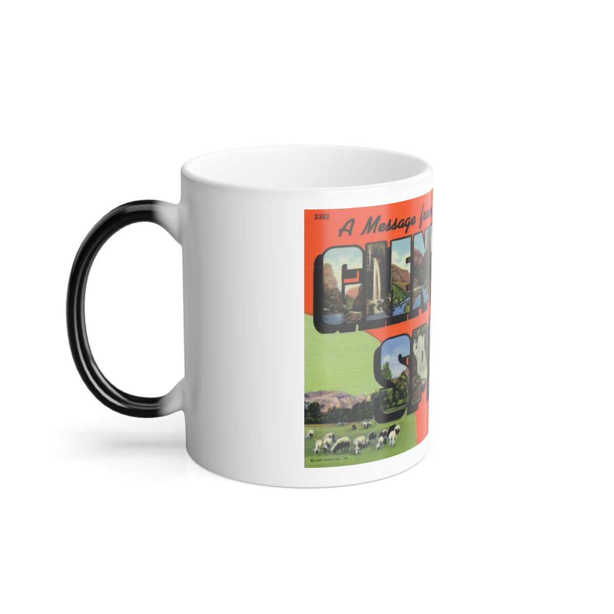 A message from Glenwood Springs Colorado (Greeting Postcards) Color Changing Mug 11oz