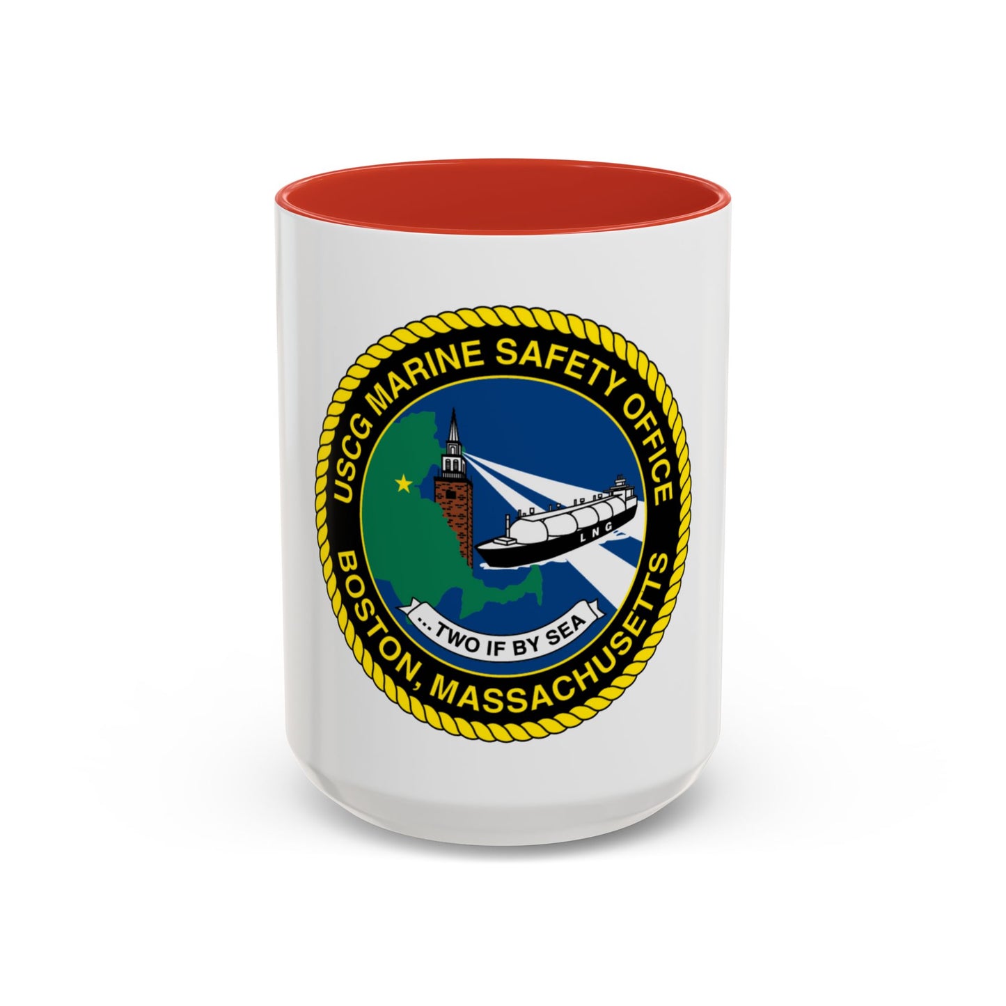 USCG MSO Boston Marine Safety Office (U.S. Coast Guard) Accent Coffee Mug