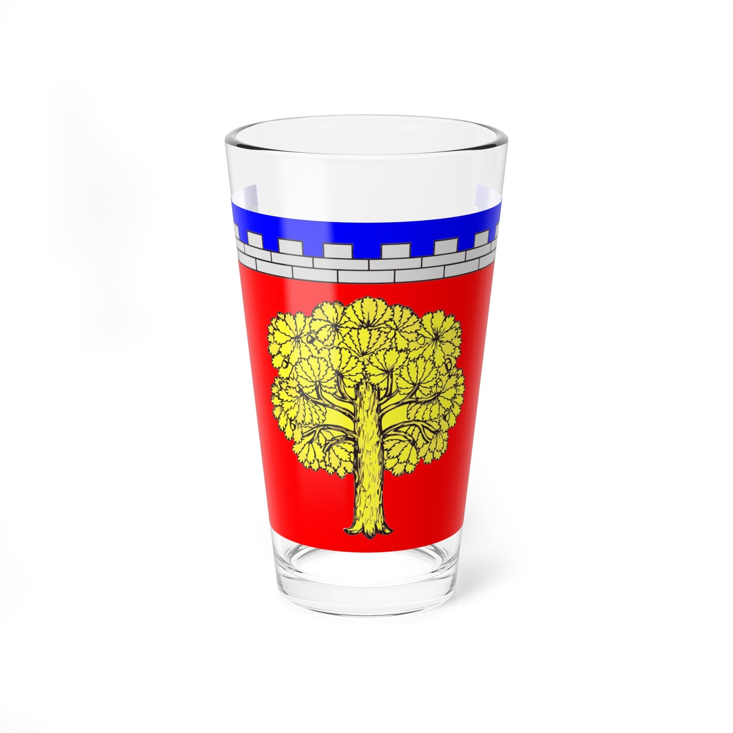 Flag Dubrovka Leningrad oblast (Russia) Pint Glass 16oz