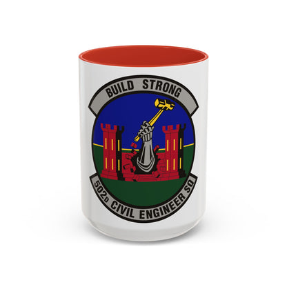 502d Civil Engineer Squadron (U.S. Air Force) Accent Coffee Mug