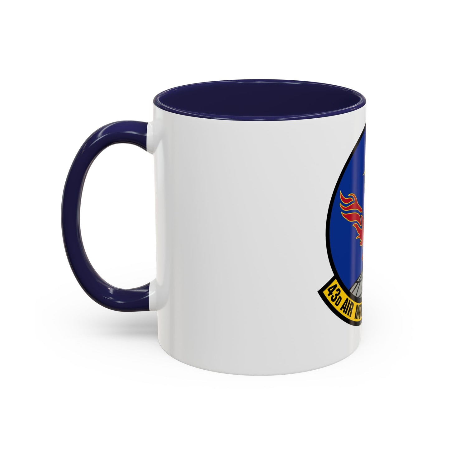 43 Air Mobility Squadron AMC (U.S. Air Force) Accent Coffee Mug