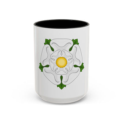 White Rose Badge of York - Accent Coffee Mug