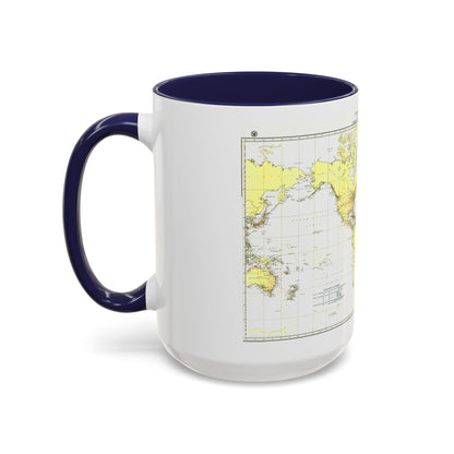 Submarine Cables of the World (1896) (Map) Accent Coffee Mug