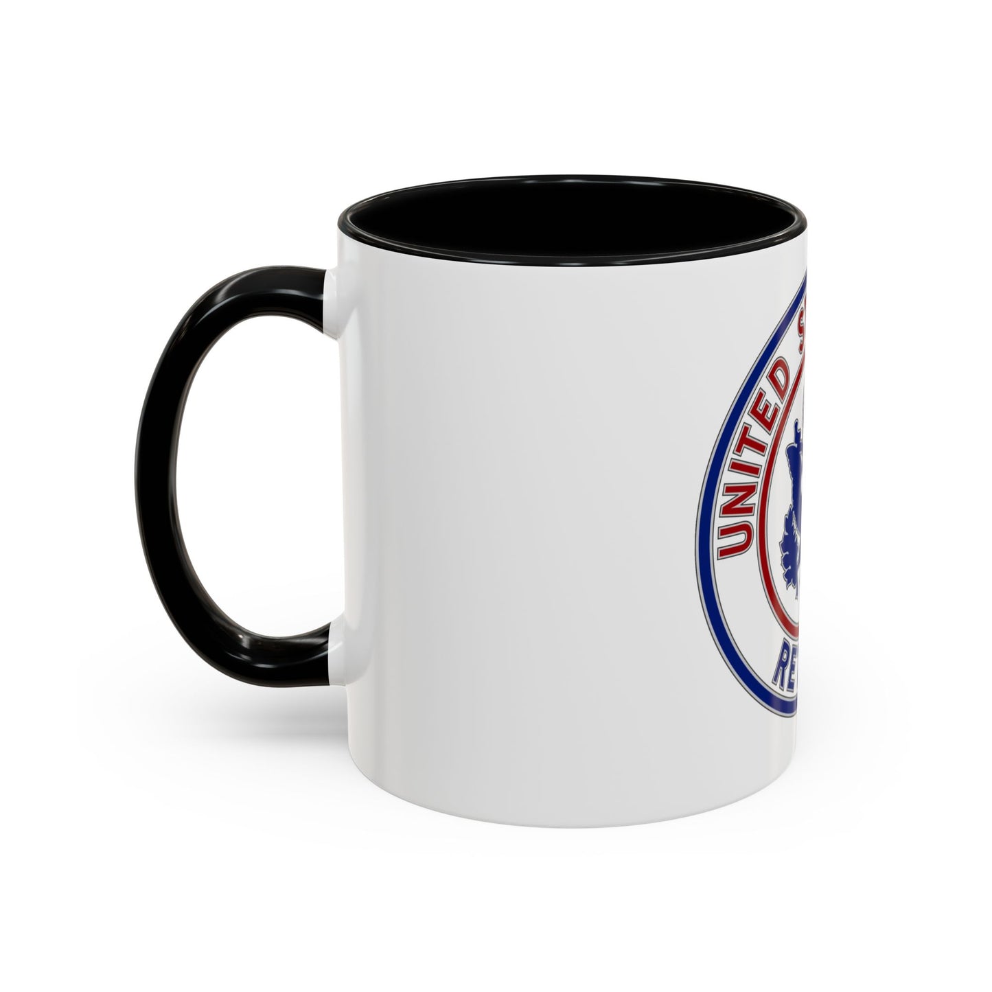 Retired Service Identification Badge 2 (U.S. Army) Accent Coffee Mug