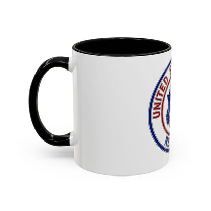 Retired Service Identification Badge 2 (U.S. Army) Accent Coffee Mug