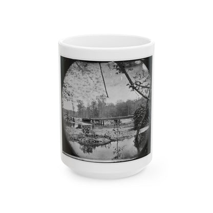 Chickahominy River, Va.  Bridge On Mechanicsville Road (U.S. Civil War) White Coffee Mug