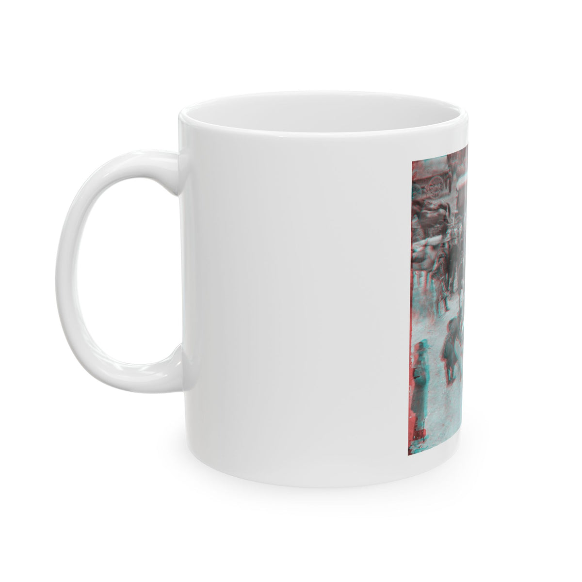Massaponax Church, Va.  Council Of War   Gen. Ulysses S. Grant Examining Map Held By Gen. George G. Meade During The Civil War (U.S. Civil War) White Coffee Mug