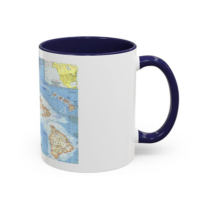 USA - Hawaii (1960) (Map) Accent Coffee Mug