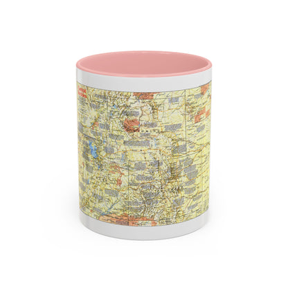 USA - Central Rockies 1 (1984) (Map) Accent Coffee Mug