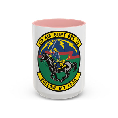 9th Air Support Operations Squadron (U.S. Air Force) Accent Coffee Mug