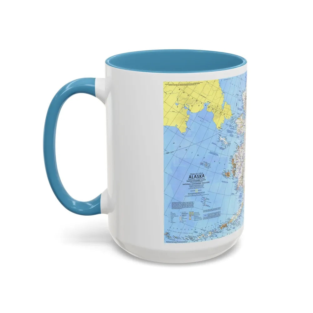 USA - Alaska (1975) (Map) Accent Coffee Mug-Go Mug Yourself