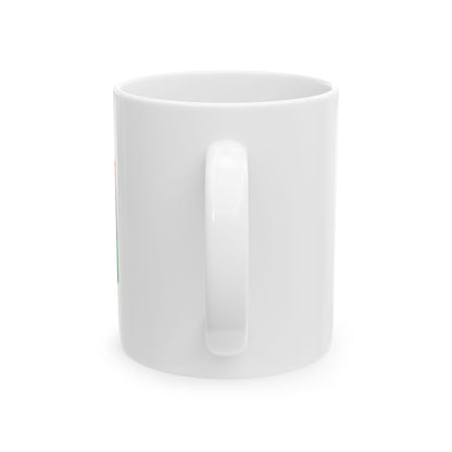 Flag map of Maghreb (Algeria) White Coffee Mug