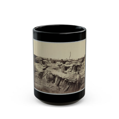 Bomb-Proof Quarters In Fort Sedgwick In Front Of Petersburg, Va. (U.S. Civil War) Black Coffee Mug