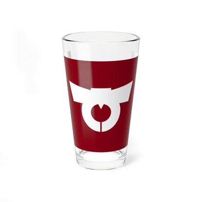 Flag of Hobara Fukushima 1957-2006 (Japan) Pint Glass 16oz