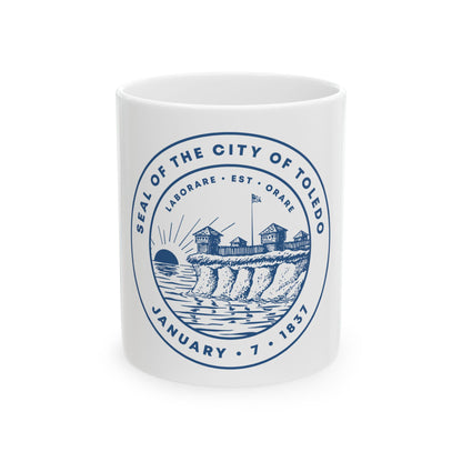 Seal of Toledo Ohio - White Coffee Mug